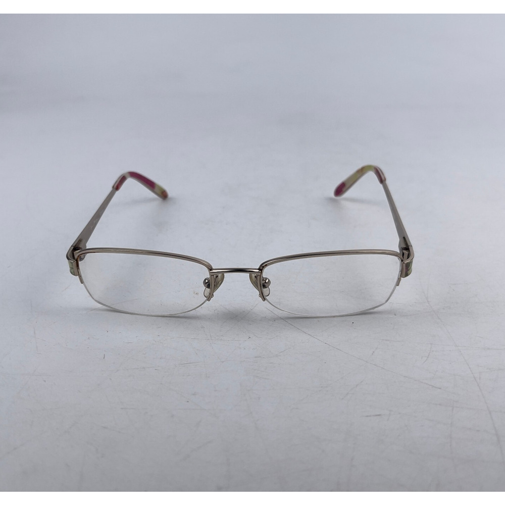 Vera Bradley Women's Eyeglasses Frame Brown Camouflage‎ Half Rim 52-18-135mm - Picture 2 of 13